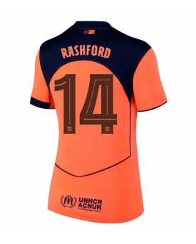 Barcelona Marcus Rashford #14 Maglia Gara Terza Repliche 2025-26 Donna Maniche Corte Barcelona Marcus Rashford #14 Maglia Gara Terza Repliche 2025-26 Donna Maniche Corte